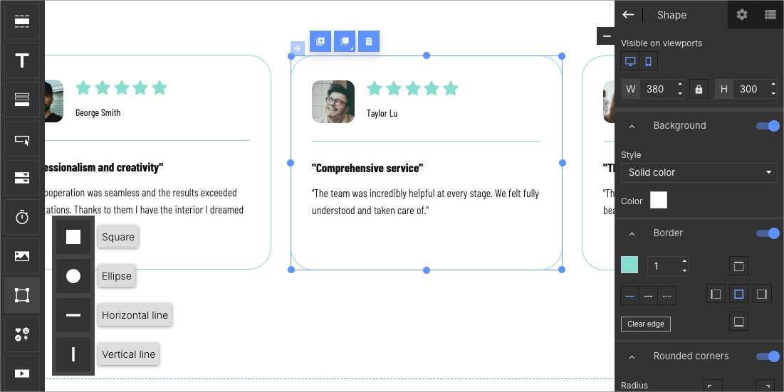 A&ntilde;adir y estilizar elementos de forma en el editor Landingi.