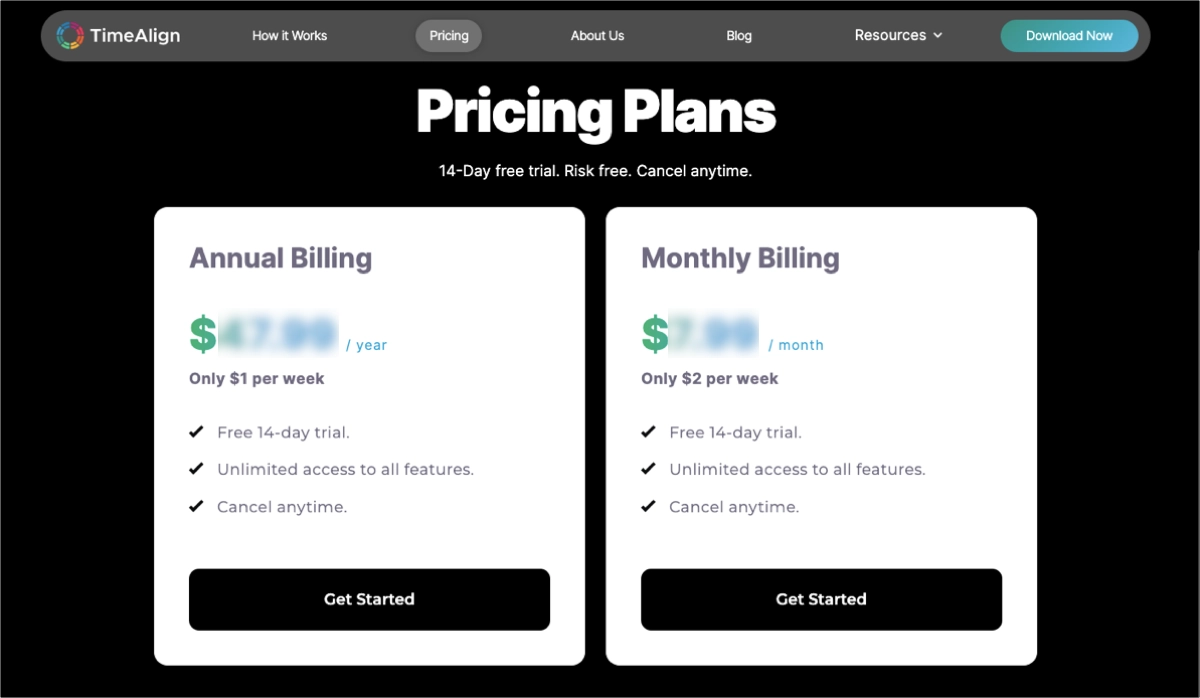 pricing plan