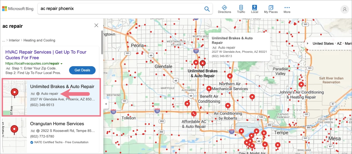 Bing Maps PPC for small businesses