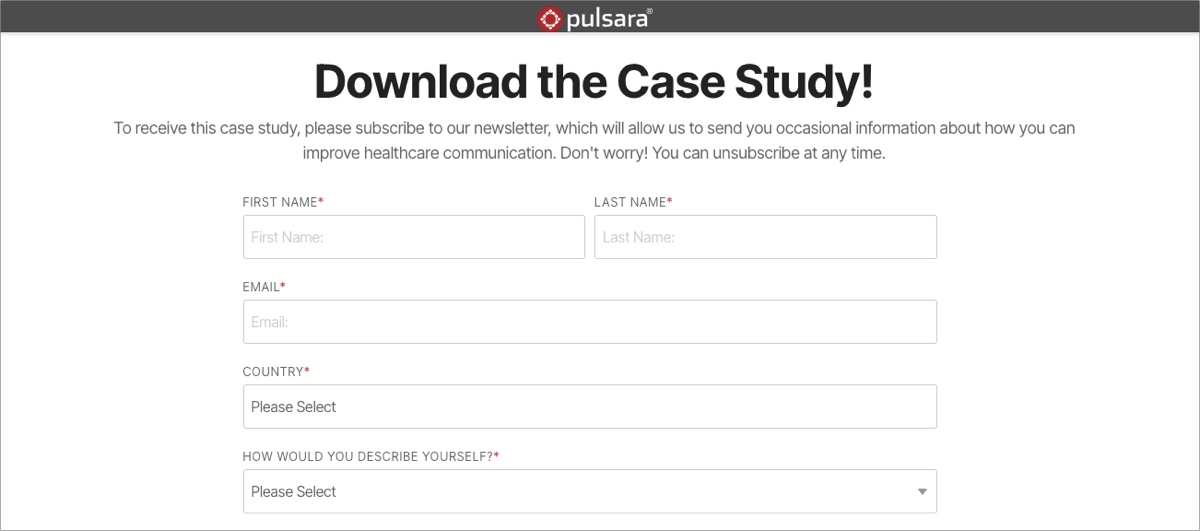 lead generation form