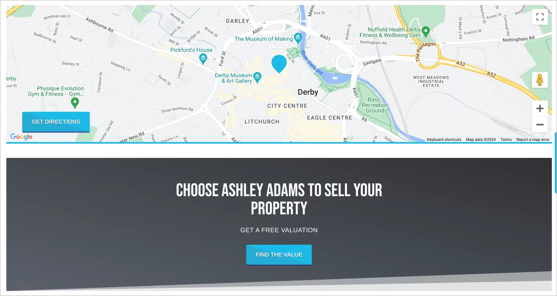 real estate landing page with clear call to action for lead generation