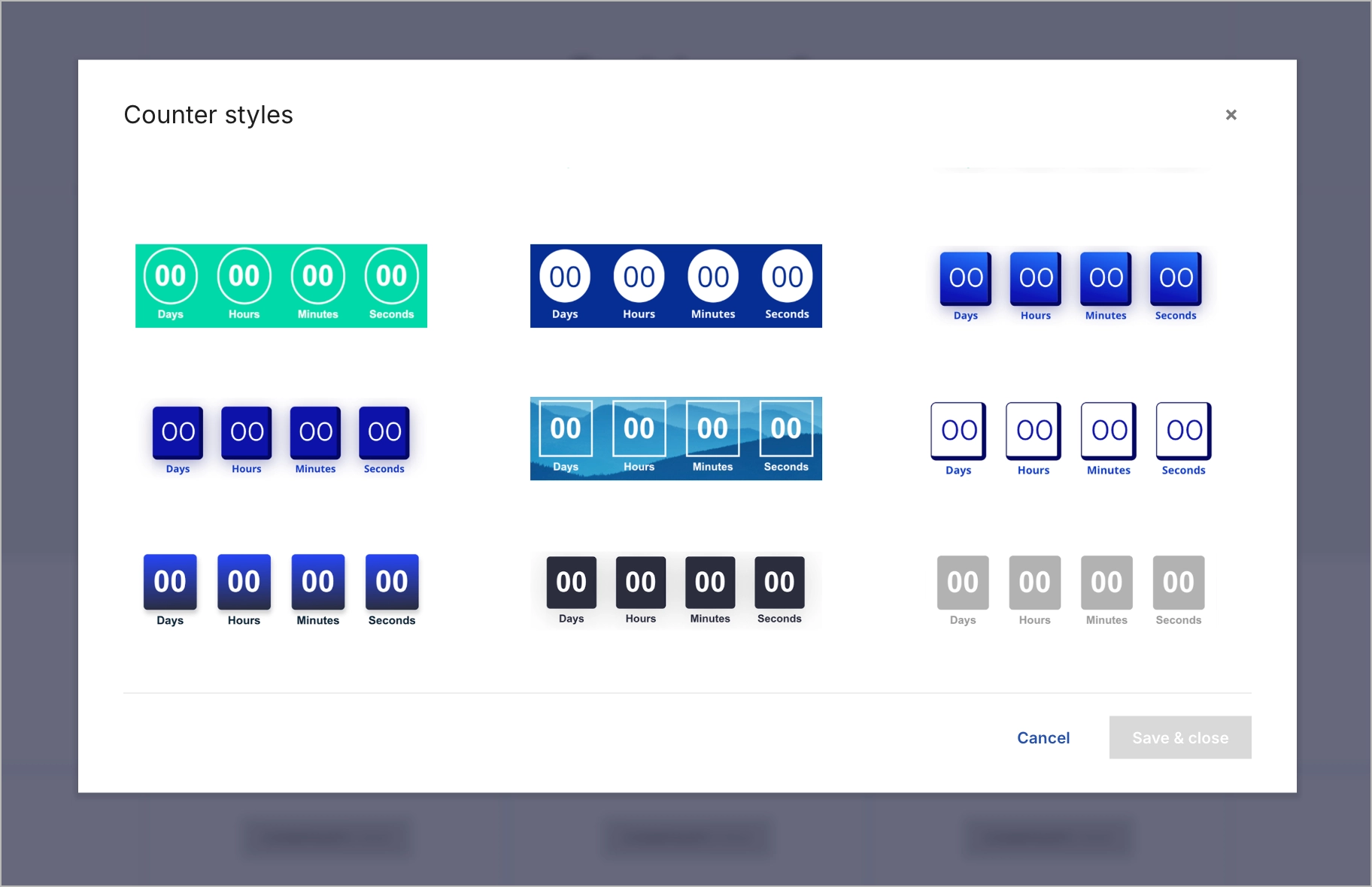 counter widget for utilizing sense of urgency and increasing landing page conversions