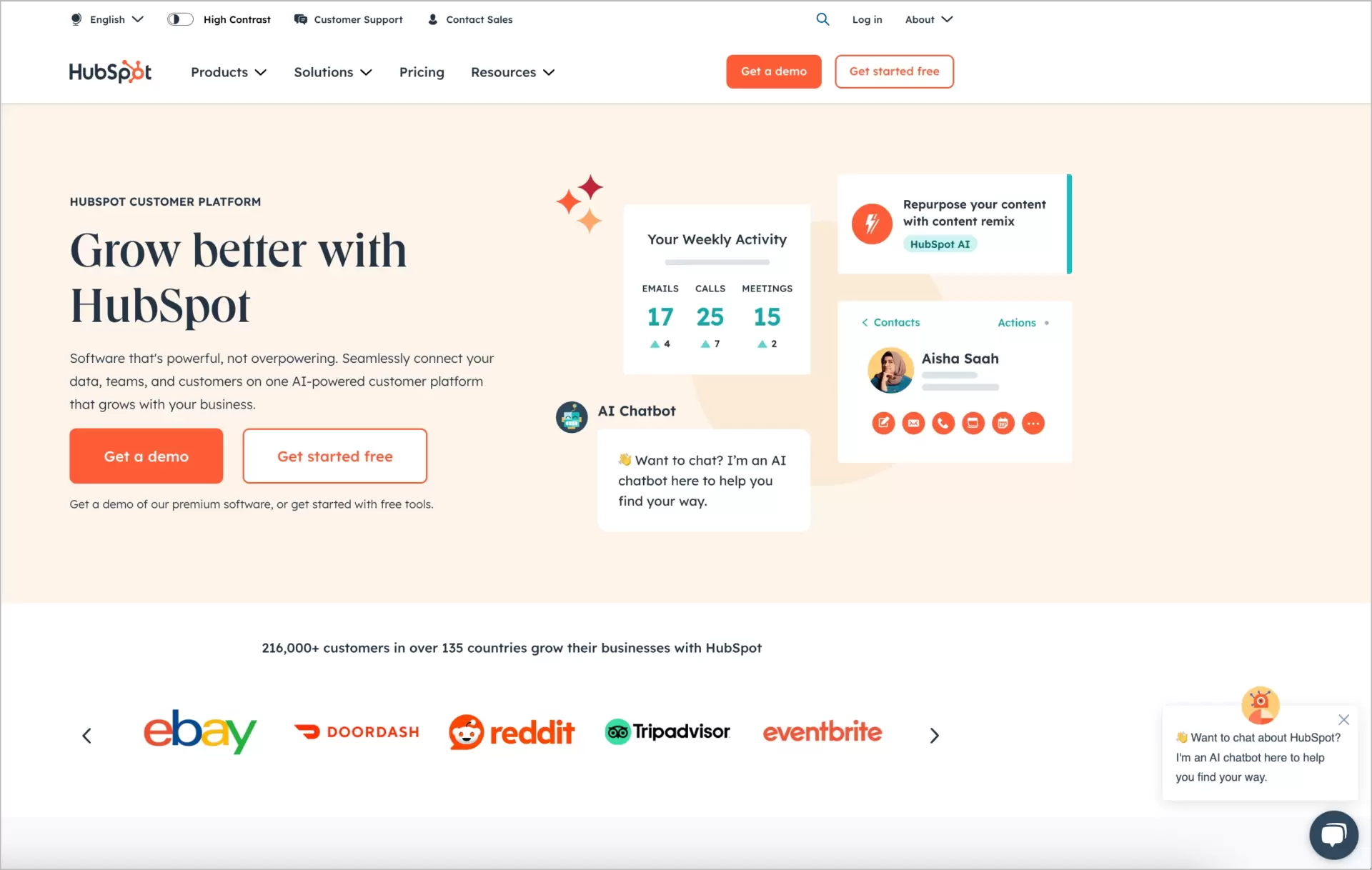 Plataforma avanzada HubSpot para mejorar la estrategia de marketing