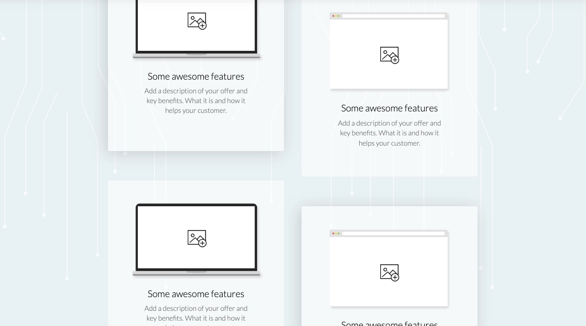 Competitor comparison landing page template