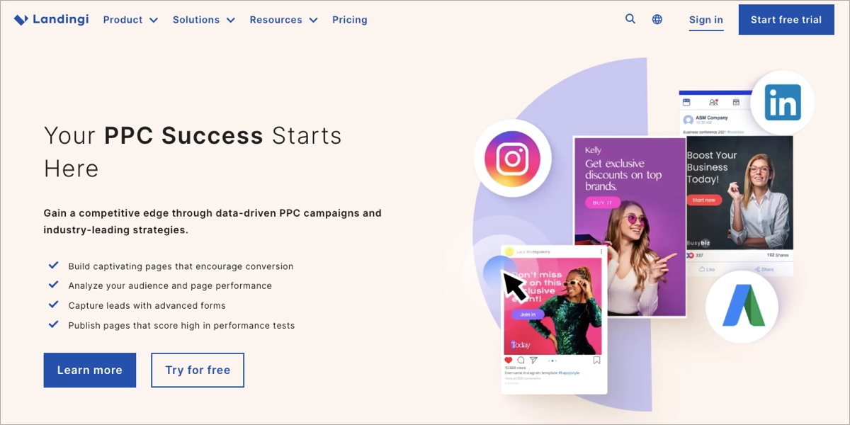 best ppc landing page platform