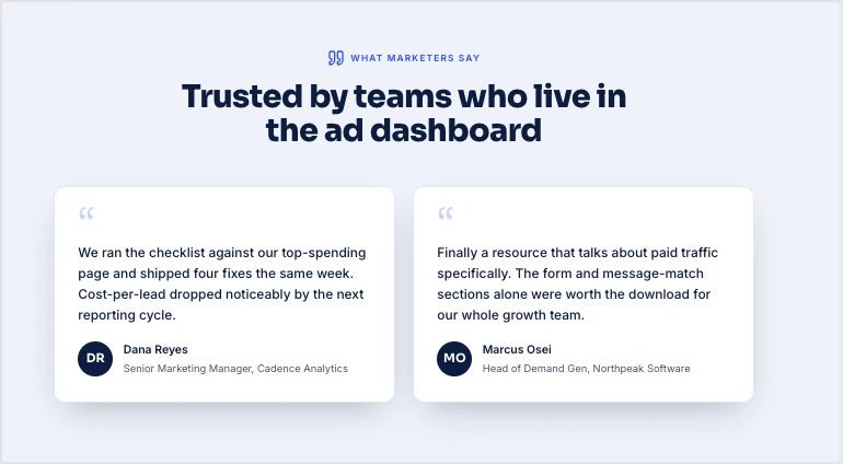 landing page z lead magnetem wygenerowany w Landingi