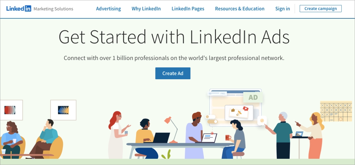 Plataforma PPC de LinkedIn