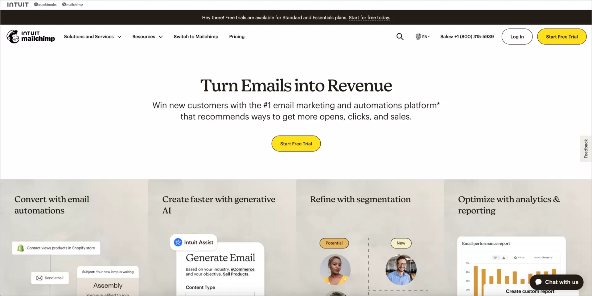 mailchimp email marketing platform with advanced automation features