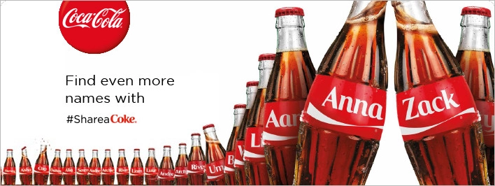 Share a Coke Coca-Cola banner