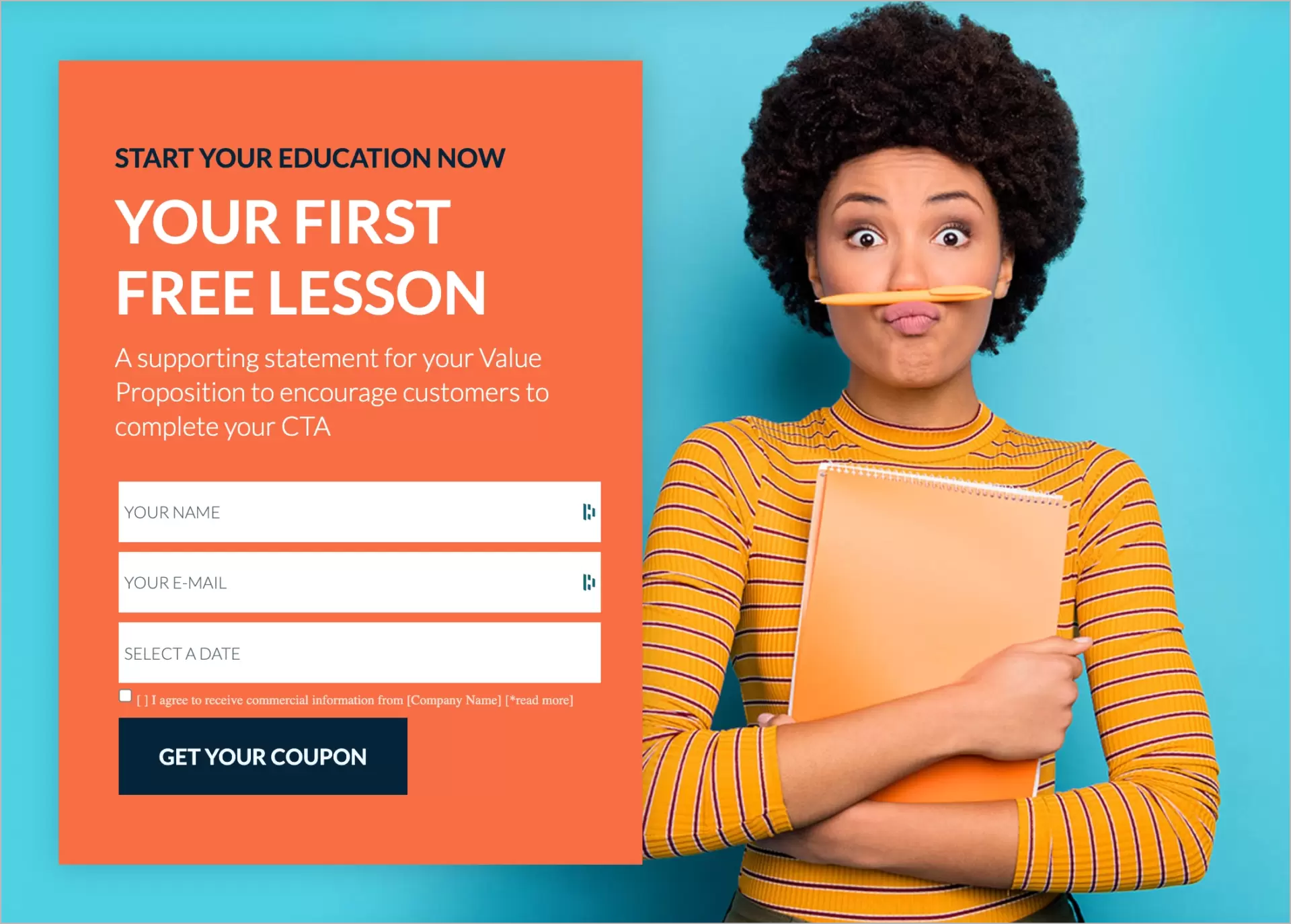 no other link than cta on the landing page