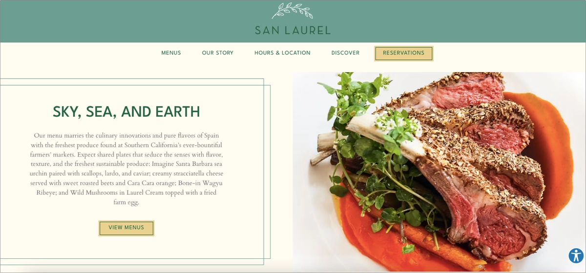 restaurant online – website