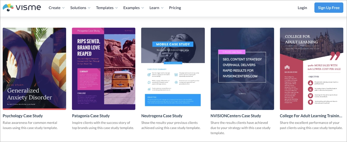 digital marketing case study templates