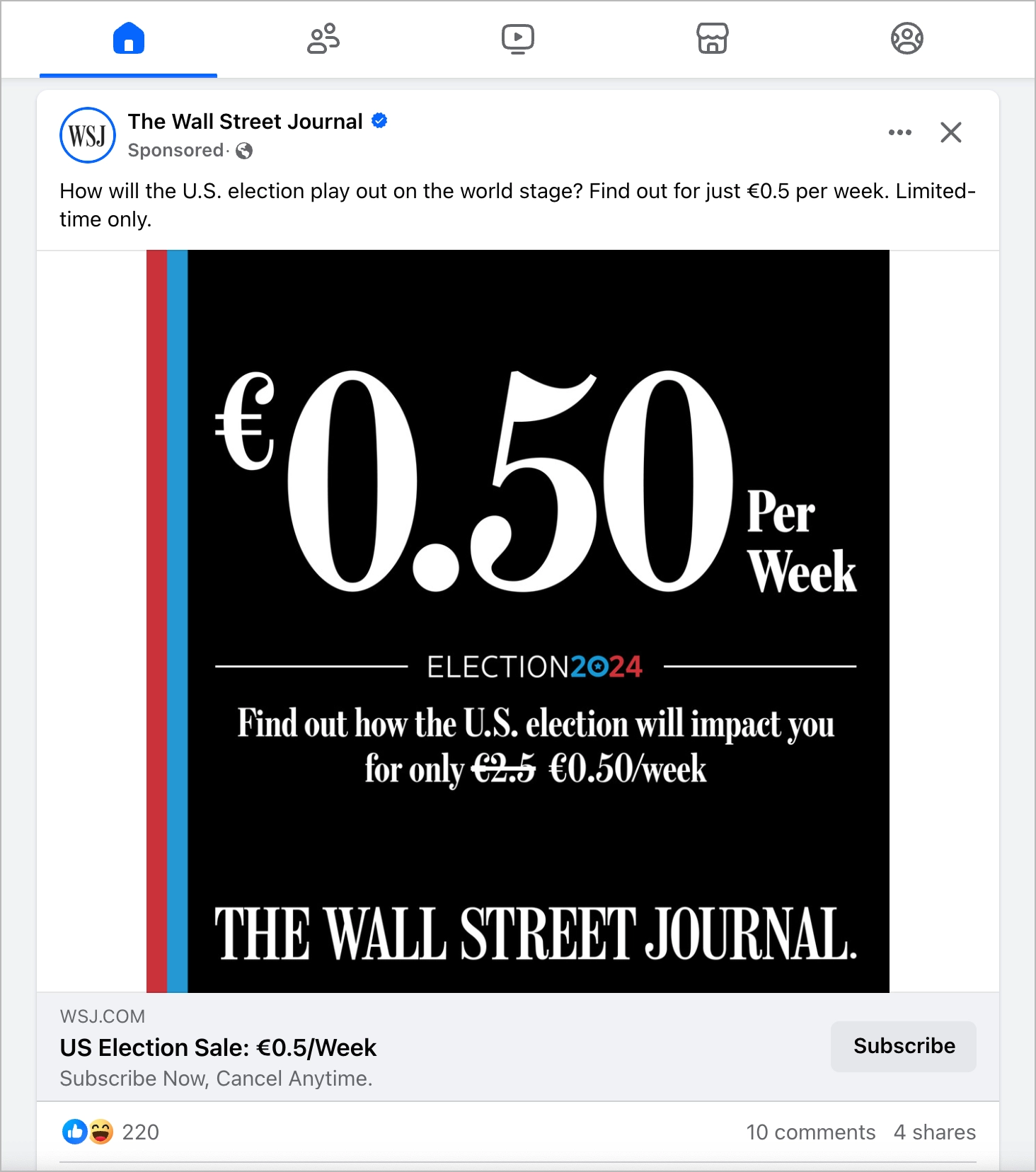 business digital ad try to acquire new customers on facebook