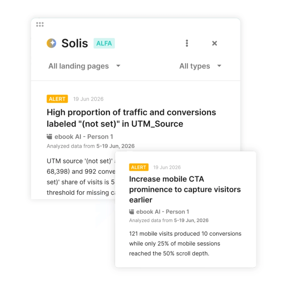 Solis &ndash; AI agent for landing page optimization