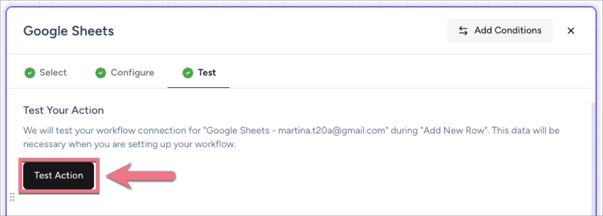 test action in OttoKit