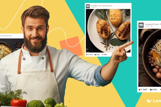 Social media marketing for restaurants - article cover