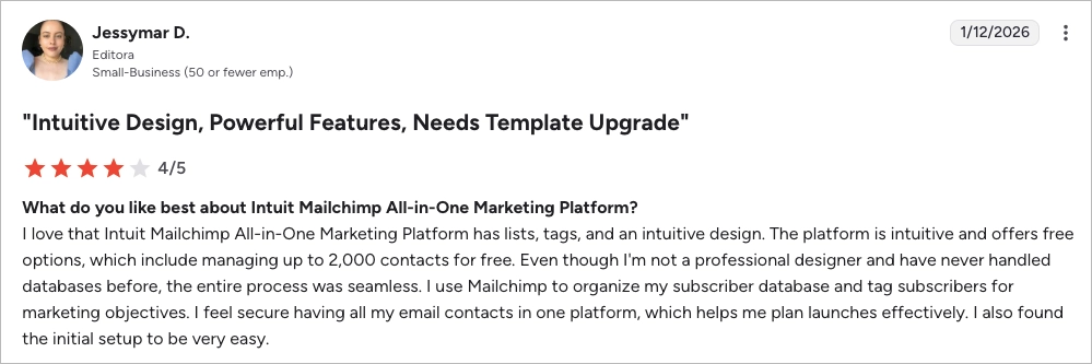 Fordele ved mailchimp