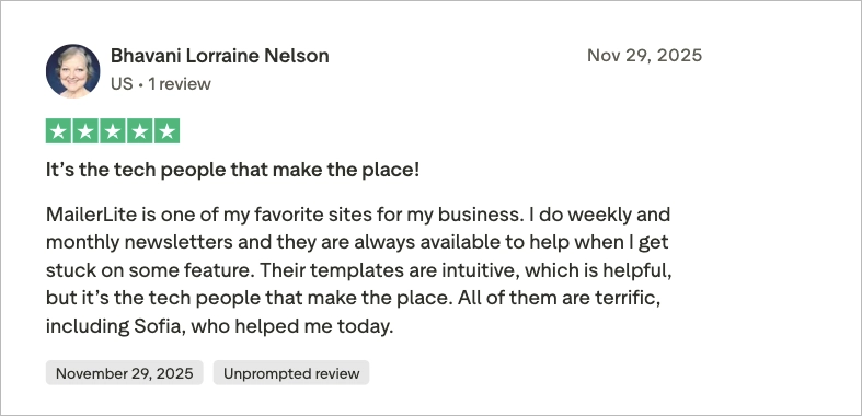 mailerlite - fordele