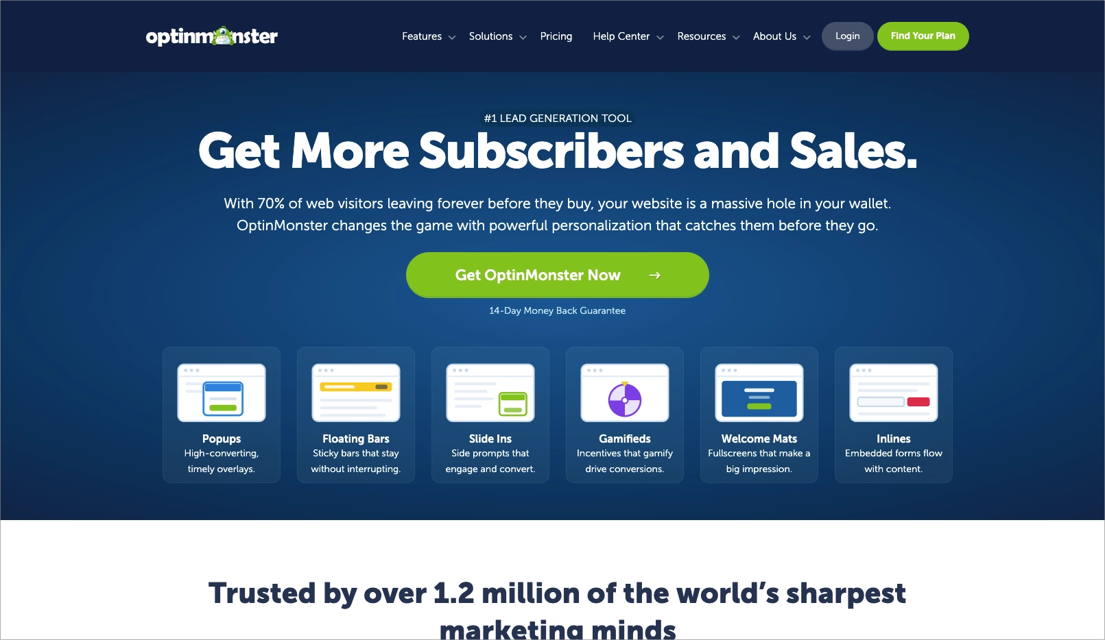 OptinMonster homepage