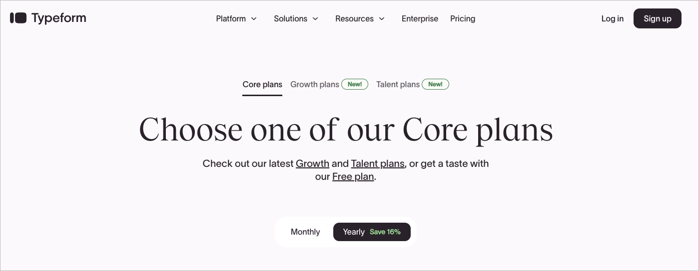 Las mejores herramientas para la generación de leads - Typeform