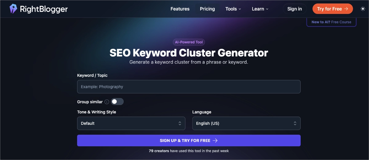 SEO Inhaltswerkzeug