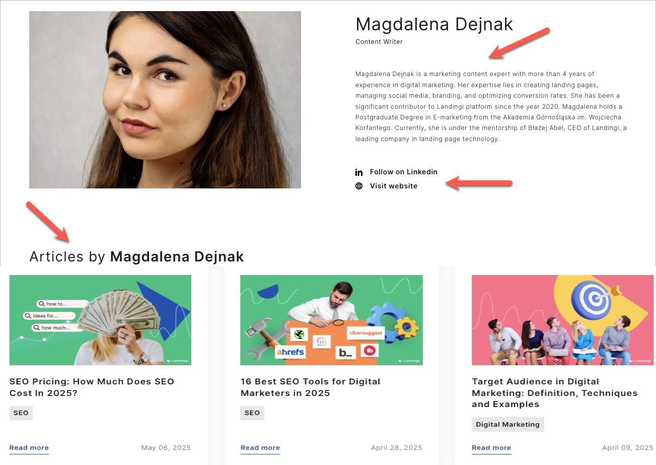 Beispiel einer Autorenbiografie