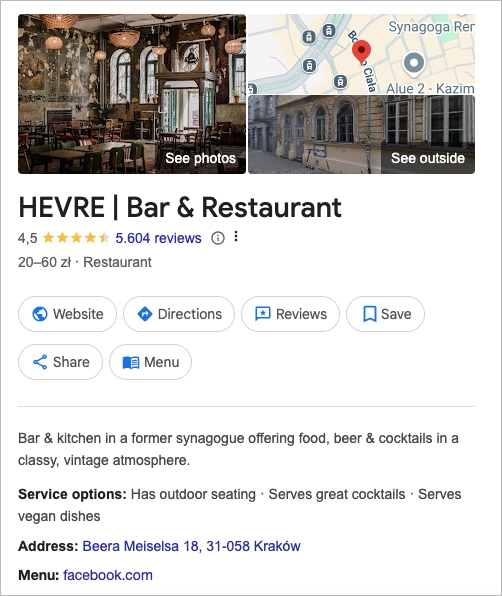 Otimização de seu perfil comercial do Google