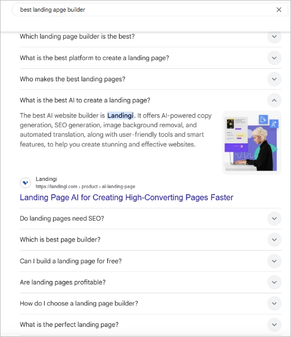 melhor construtor landing page