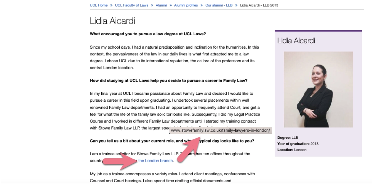exemplo de backlink