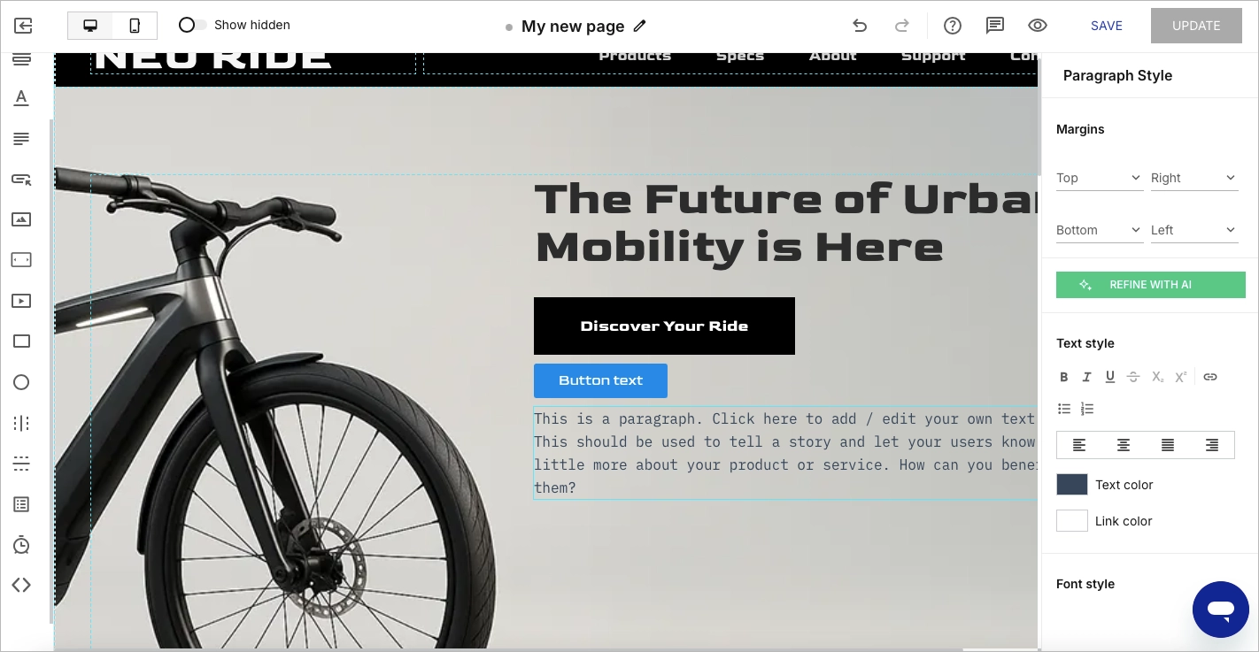 Constructeur Instapage