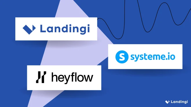 Heyflow Systeme io Landingi comparison