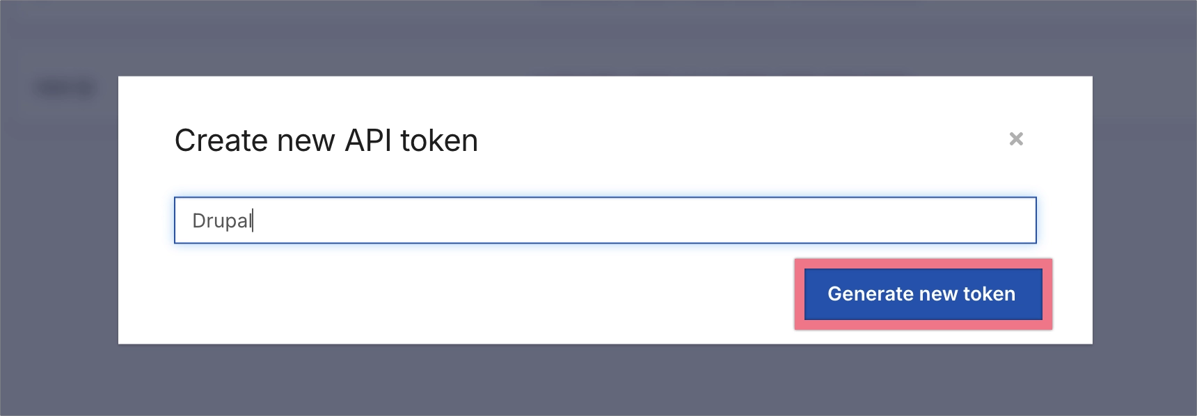 Name and generate token