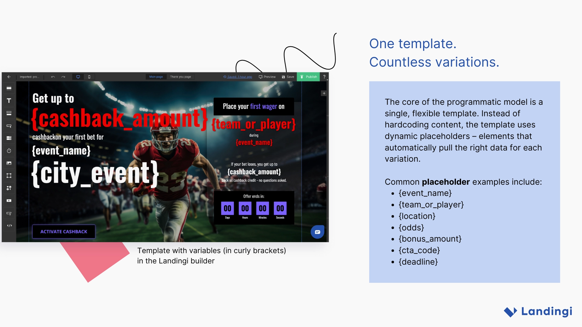 Variabili di esempio per il programma