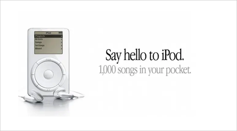 Apples tidlige iPod-reklame