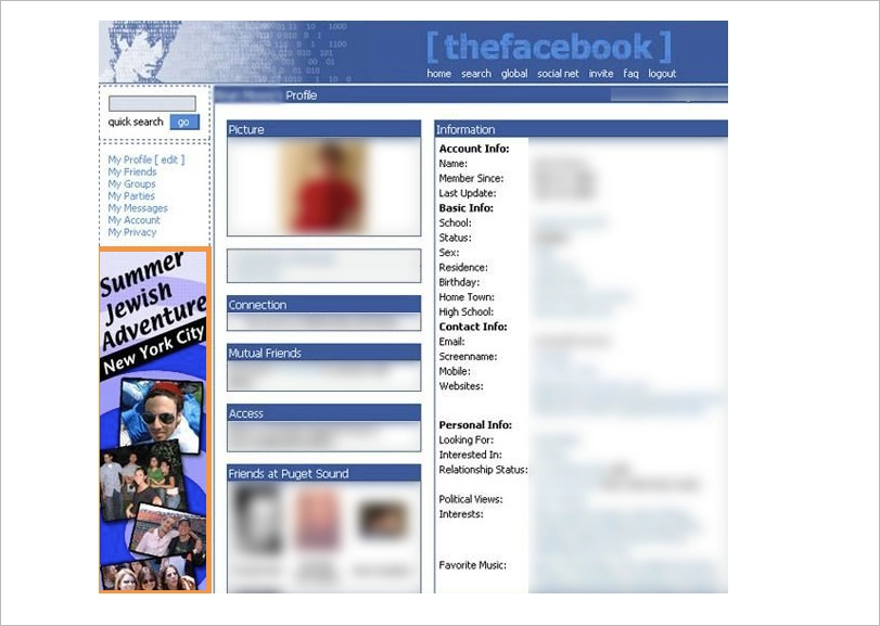 en af de f&oslash;rste Facebook-annoncer