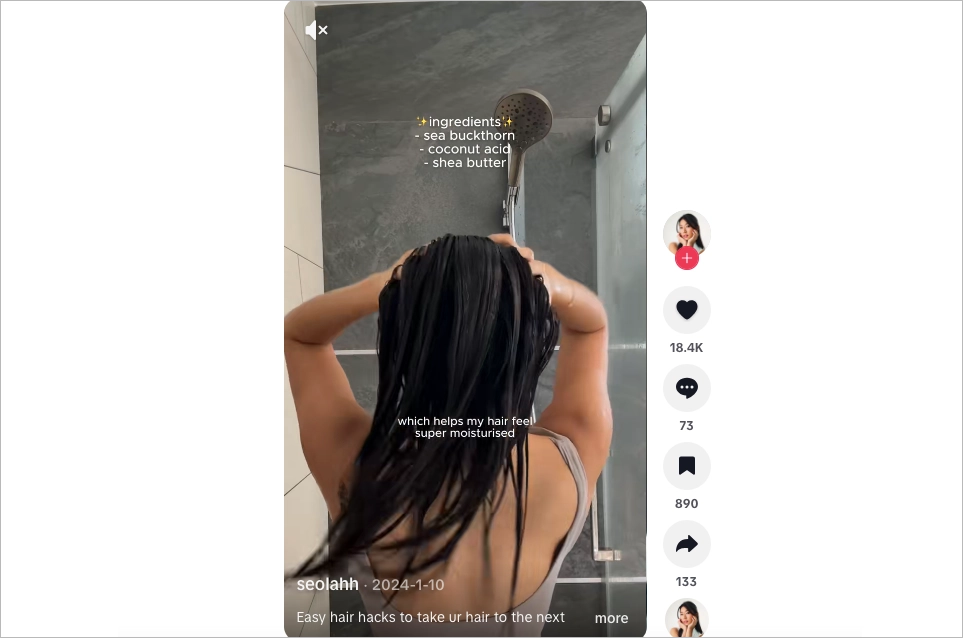 Exemple de publicité pour tiktok spark