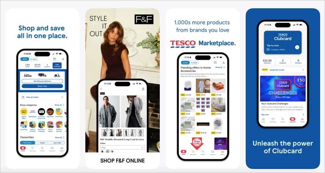 universal app campaign example – Tesco