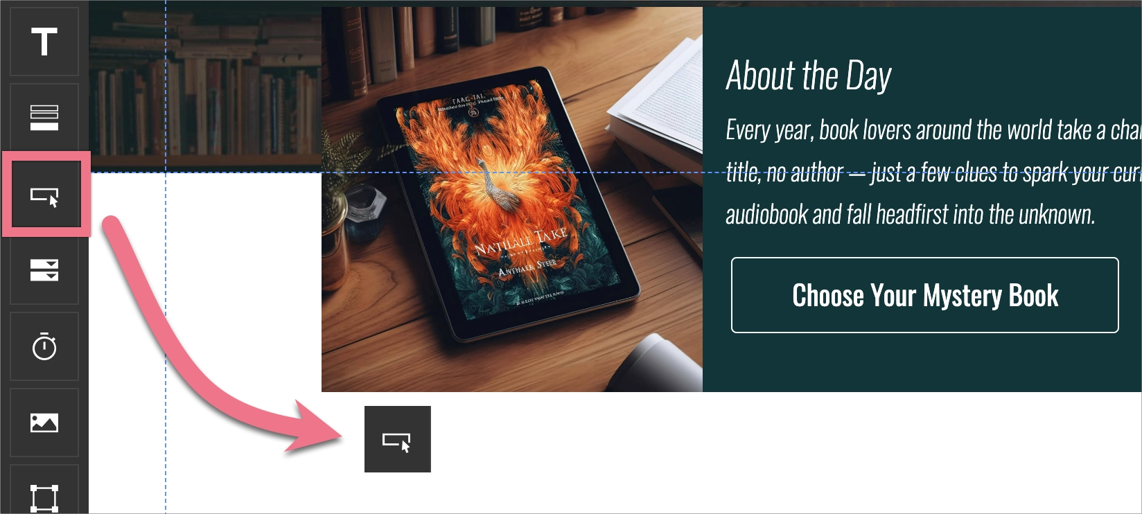 Dodawanie przycisku na landing page&rsquo;u w edytorze Landingi.