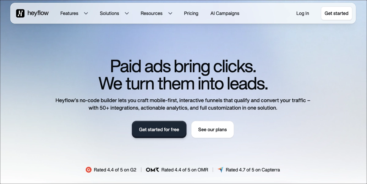 Heyflow - tragtbygger uden kode