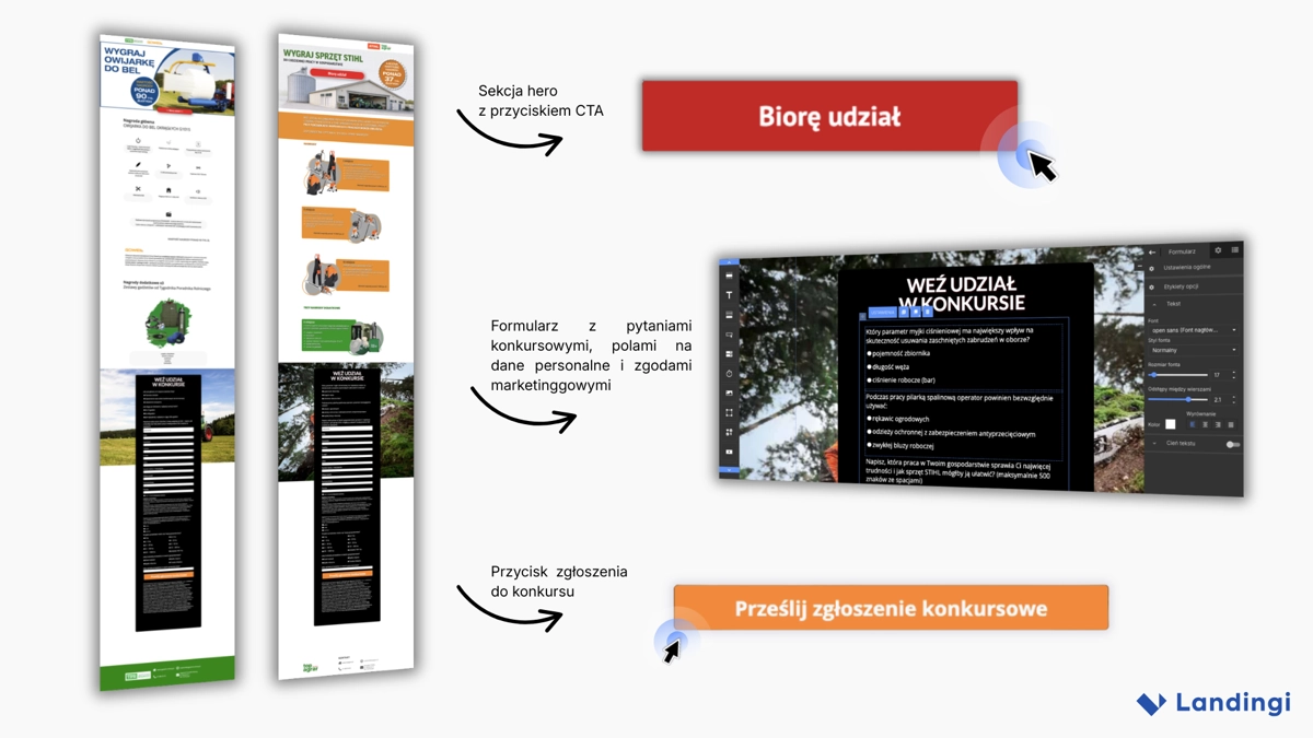 Strony konkursowe AgroHorti Media &ndash; prosty projekt, płynna ścieżka