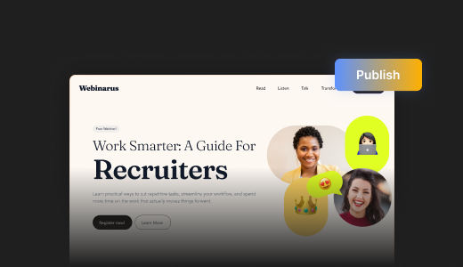 KI-generierte Stellenanzeige Landing Page bereit zur Ver&ouml;ffentlichung