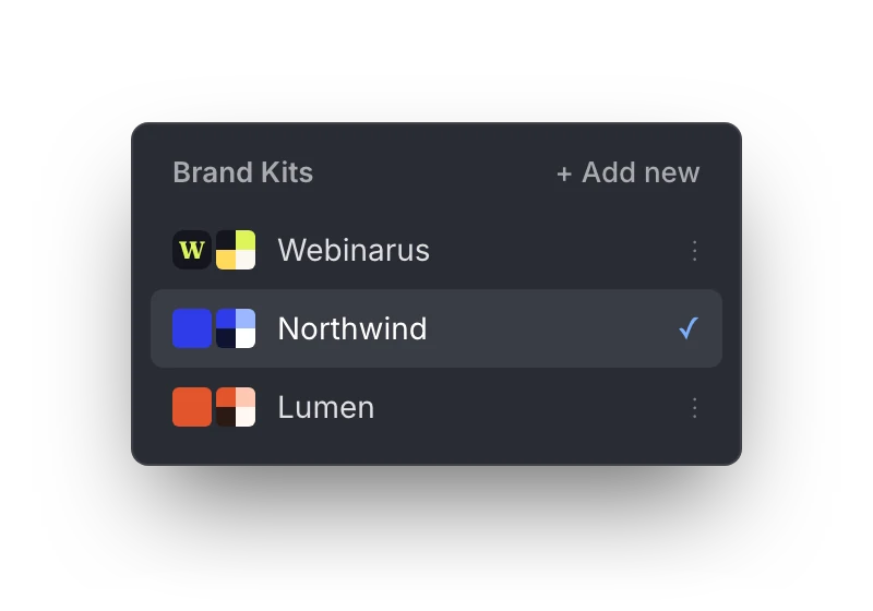Separate Brand Kits for managing multiple brands in Lunar